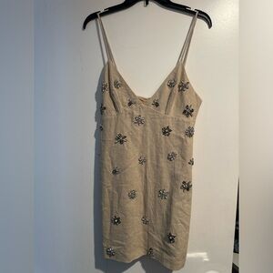 Jeweled Canvas dress